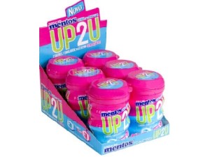 Goma de Mascar Mentos Up2U Mint Fruit Bottle c/6 - Perfett