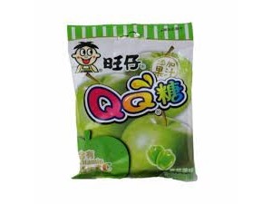 BALA DE GOMA QQ GUMMY SABOR MAÇA VERDE PCT 70 GR