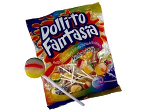 Pirulito Dollito Fantasia Sortidos  c/50 - doces Confirma