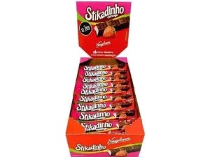Chocolate Stikadinho morango Neugebauer 12,3 gr display 32un